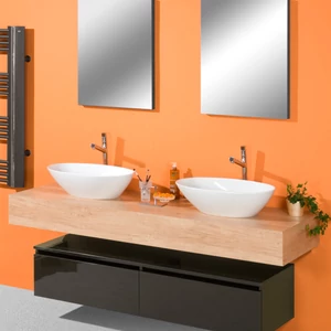 Sanglass T-line vastag pult mosdóval 130 x 50 x 18 cm