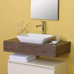 Sanglass T-line vastag pult mosdóval 90 x 50 x 18 cm