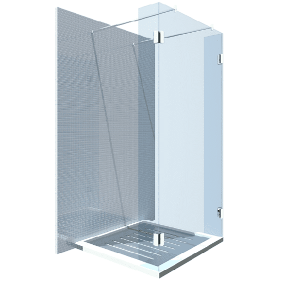 Fontessa Avellino Egyedi Zuhanyfal 100-110 x 200 cm