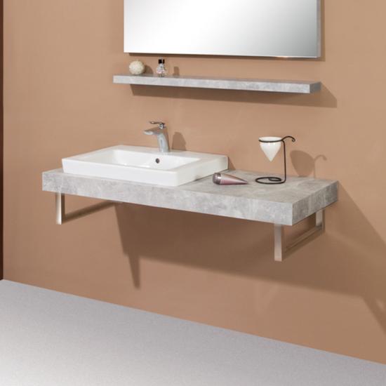 Sanglass S-line vastag pult mosdóval 140 x 50 x 8 cm
