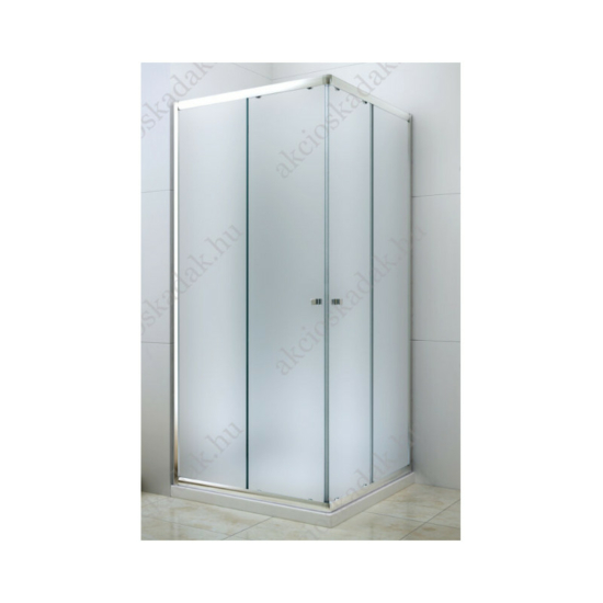 Royal trend 100x100cm szögletes zuhanykabin 6mm nano vízlepergető átlátszó üveggel zuhanytálca nélkül