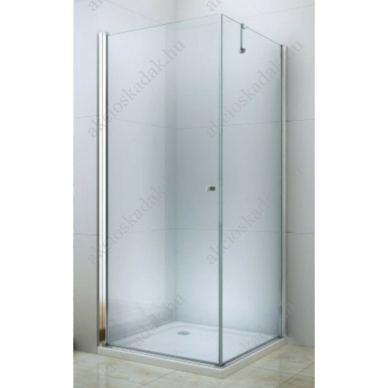 Royal corner 100x100-es nyílóajtós szögletes zuhanykabin 6mm-es nano vízlepergető üveggel