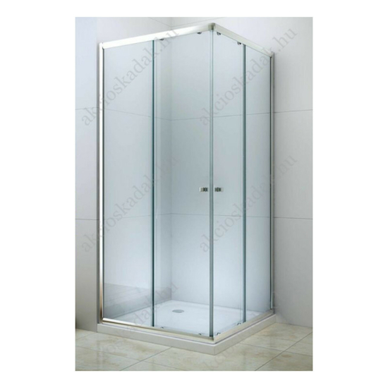 Royal trend zuhanykabin 80x90-es szögletes 6mm-es nano vízlepergető üveggel 