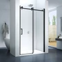 Kép 1/3 - como_120_x_195_cm_fekete_toloajtos_zuhanyajto_ket_fal_koze