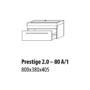 Kép 2/28 - Sanglass Prestige 2.0 alsószekrény mosdóval A/1 80 x 38 x 40,5cm_1
