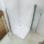 Kép 2/5 - Royal relax 70x70-as összecsukható zuhanykabin 6mm-es nano vízlepergető üveggel zuhanytálca nélkül