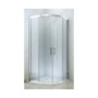 Kép 1/3 - Royal standard 80x80-es íves zuhanykabin 6mm-es nano vízlepergető ÁTLÁTSZÓ üveggel
